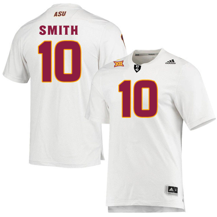 #10 Clayton Smith Arizona State Sun Devils College Football Jerseys Stitched-White